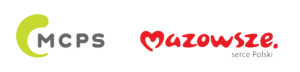 Logotypy MCPS i Mazowsza